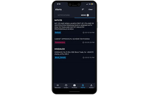 alerts and news